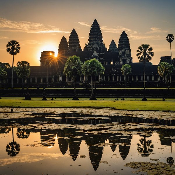 Comment organiser une visite des temples d'Angkor Wat au lever du soleil?